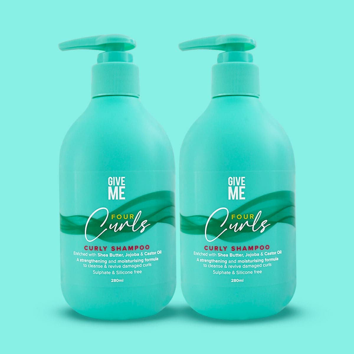 2x Four Curls Moisturising Shea Butter Shampoo - Give Me Cosmetics