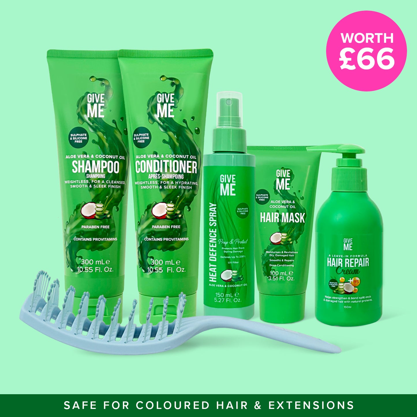 Aloe Vera & Coconut Oil Full Haircare Set