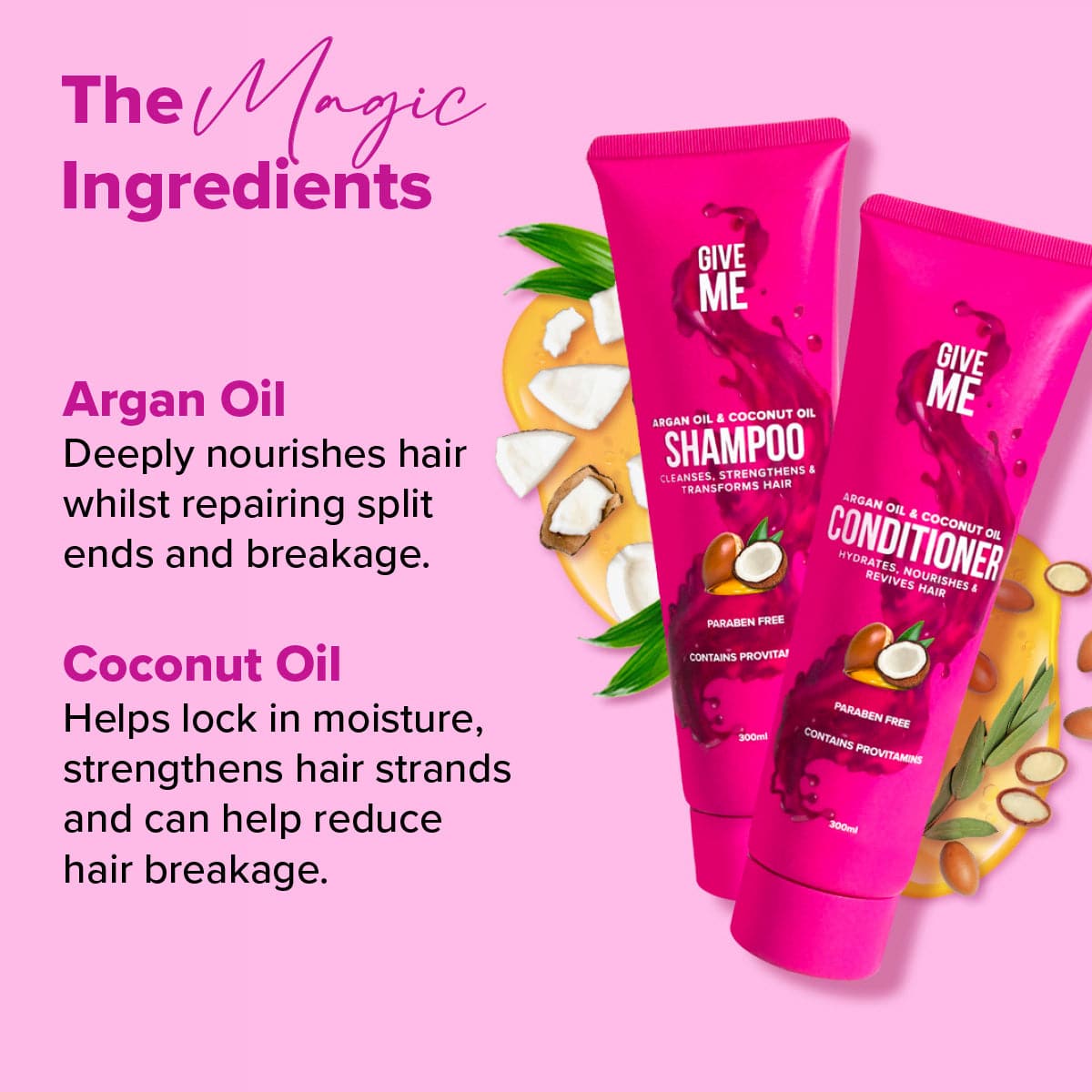 Argan Oil & Coconut Oil Essentials Bundle - Give Me Cosmetics