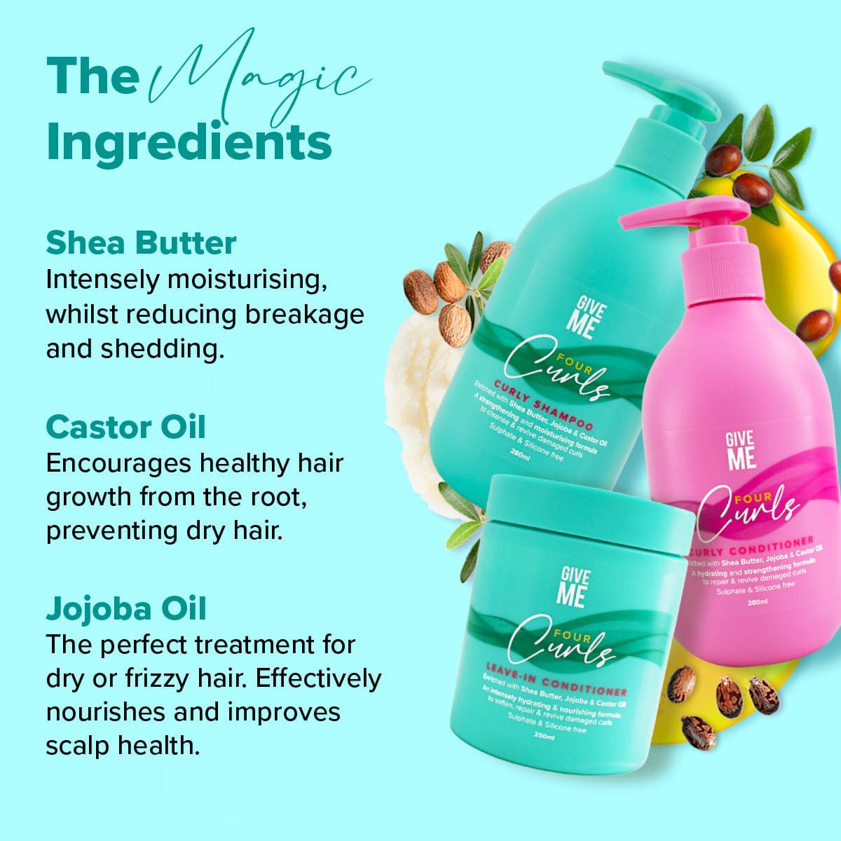 Four Curls Intense Hydration Bundle - Give Me Cosmetics