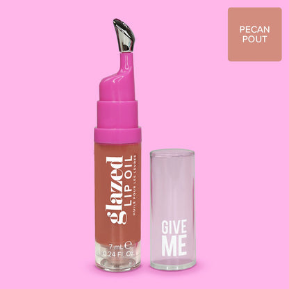 Glazed Lip Oil - Pecan Pout - Give Me Cosmetics