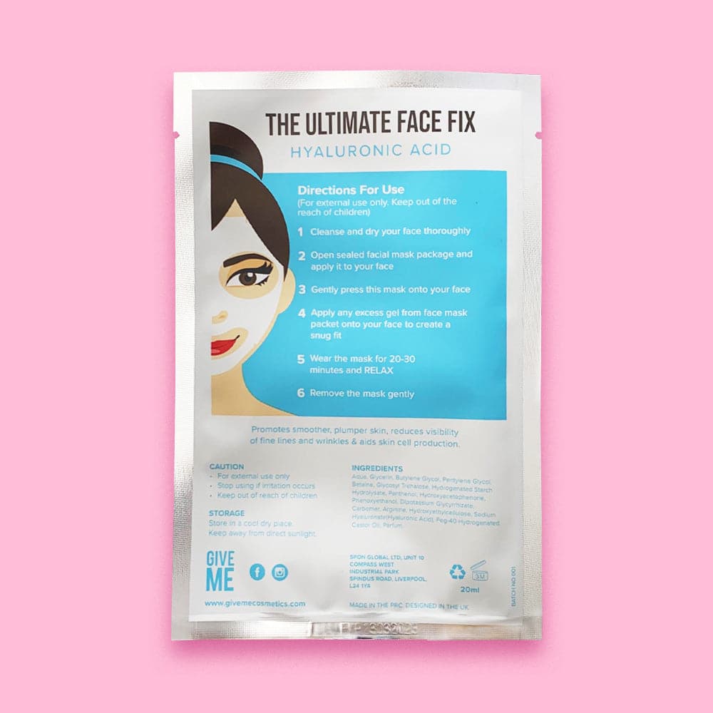 Hyaluronic Sheet Mask - Give Me Cosmetics