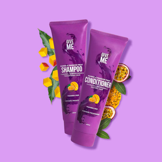 Nourishing Shampoo & Conditioner Bundle - Mango & Passion Fruit (Worth £13.98) - Give Me Cosmetics
