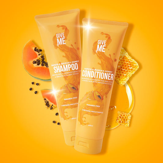 Papaya & Manuka Honey Shampoo and Conditioner Bundle (Worth £13.98) - Give Me Cosmetics