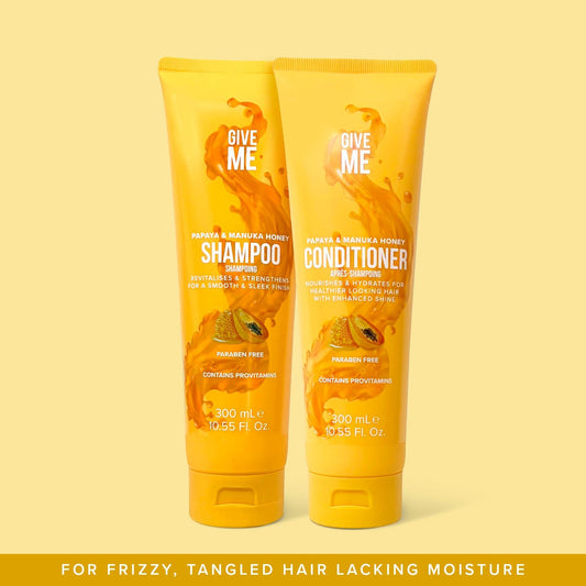 Papaya & Manuka Honey Shampoo and Conditioner Bundle (Worth £13.98) - Give Me Cosmetics