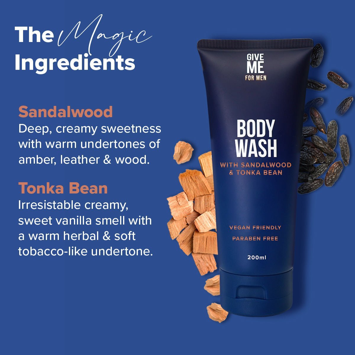 Sandalwood & Tonka Bean Essentials For Him - Give Me Cosmetics