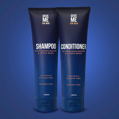 Sandalwood & Tonka Bean - Shampoo & Conditioner For Men - Give Me Cosmetics