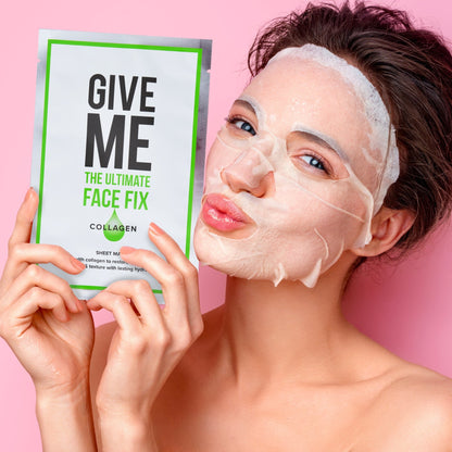 Twin Pack - Hyaluronic Acid & Collagen Sheet Masks - Give Me Cosmetics