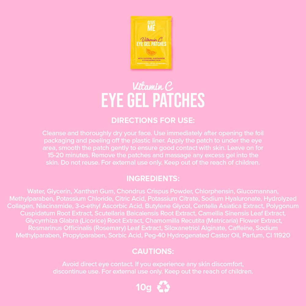 Vitamin C Eye Gel Patches - Give Me Cosmetics