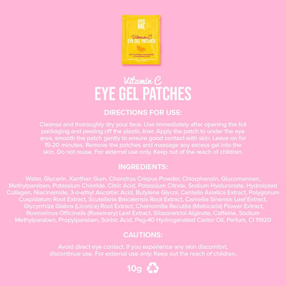 Vitamin C Eye Gel Patches - Give Me Cosmetics