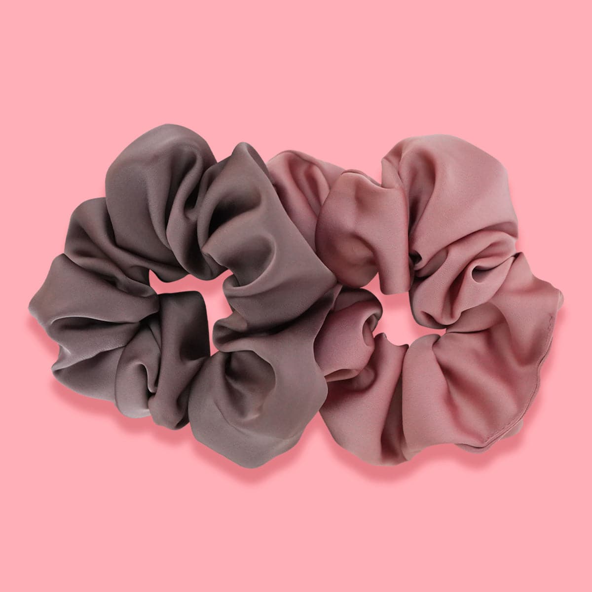 x2 Luxury Satin Silk Hair Scrunchies - Give Me Cosmetics